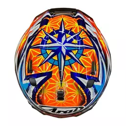Arai Rx-7v Evo Okamoto Compass Replica Мотошлем Оранжевый