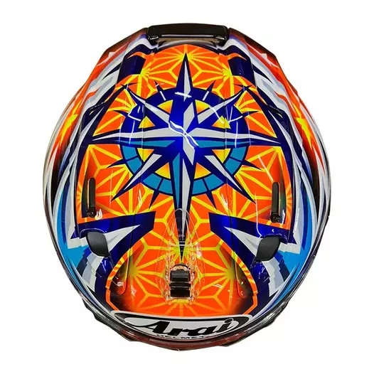 Arai Rx-7v Evo Okamoto Compass Replica Мотошлем Оранжевый