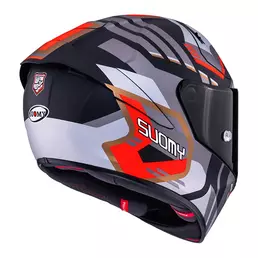 Suomy Sr-gp Evo Infrared Мотошлем Matte Gray Red Серый
