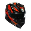 Agv K7 E2206 Taurax Мотошлем Black Red Красный (размер: m)