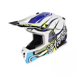 Acerbis Linear 2206 Мотошлем White Blue Белый