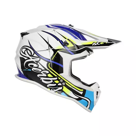 Acerbis Linear 2206 Мотошлем White Blue Белый