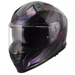 Ls2 Ff811 Vector 2 Carbon Savage Мотошлем Chameleon Фиолетовый