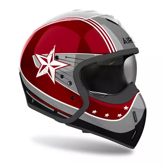 Airoh J110 Command Мотошлем Burgundy Gloss Красный
