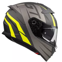 Premier Devil Gt Y Bm Мотошлем Grey Yellow Желтый