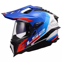 Ls2 Mx701 Explorer Hexa Мотошлем White Blue Red Синий