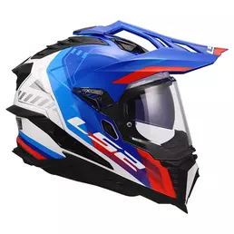 Ls2 Mx701 Explorer Hexa Мотошлем White Blue Red Синий