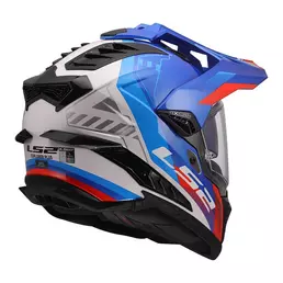 Ls2 Mx701 Explorer Hexa Мотошлем White Blue Red Синий