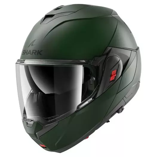 SHARK Oxo Blank Modularhelm Dark / Green / Matt (размер: xs)