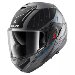 SHARK Oxo Rydger Modularhelm Anthracite / Blue / Black (размер: s)