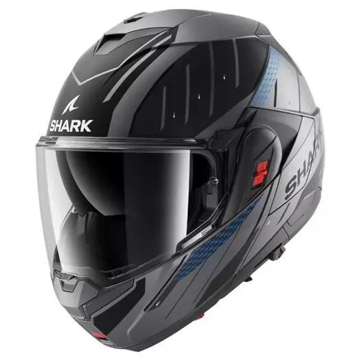 SHARK Oxo Rydger Modularhelm Anthracite / Blue / Black (размер: s)