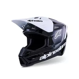 Alpinestars Sm3 Radium Мотошлем Black White Grey Черный