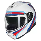 NOLAN N100-6 Assoluto integralhelm Metal White / Deep Blue / Red / Blue