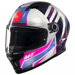MT Helmets Stinger 2 Tron integralhelm Белый / розовый