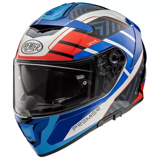 Premier Devil Sz 13 Мотошлем Blue White Red Синий (размер: l)