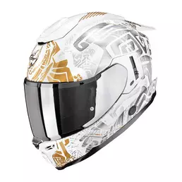 Scorpion Exo-1500 Air Apus Мотошлем White Gold Белый