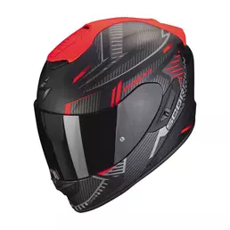 Scorpion Exo 1400 Evo Air Shell Black Matt Red Красный