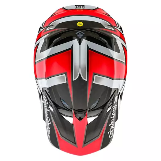 Troy Lee Designs Se5 Carbon Ever Мотошлем Red Красный