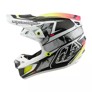 Troy Lee Designs Se5 Carbon Lined Up Мотошлем White Белый
