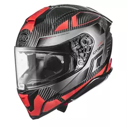 Premier Hyper Carbon 22.06 Tk 2 Мотошлем Black Red Красный
