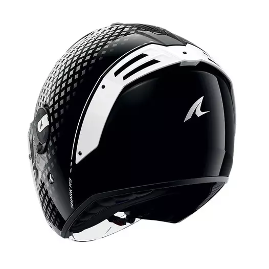 Shark Rs Jet Stride Мотошлем Black White Белый
