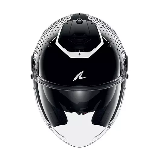 Shark Rs Jet Stride Мотошлем Black White Белый