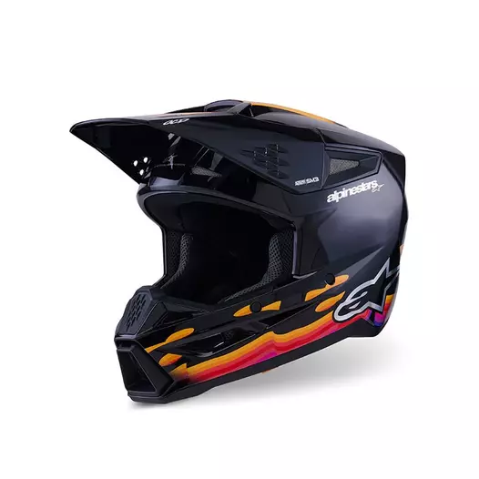 Alpinestars Sm3 Force Мотошлем Black Glossy Черный (размер: xs)