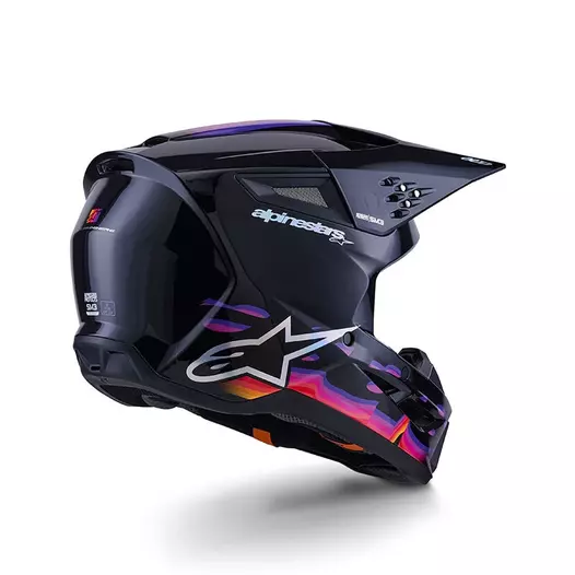 Alpinestars Sm3 Force Мотошлем Black Glossy Черный