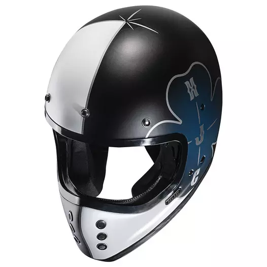 Hjc V60 Ofera Мотошлем Blue Black Синий