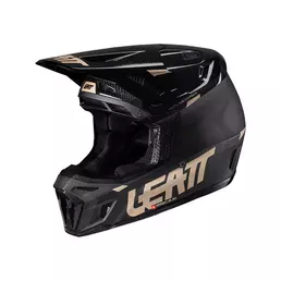 Leatt 9.5 Carbon V.25 Мотошлем Black Черный
