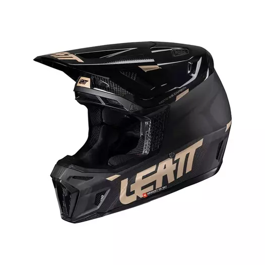 Leatt 9.5 Carbon V.25 Мотошлем Black Черный