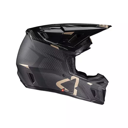 Leatt 9.5 Carbon V.25 Мотошлем Black Черный