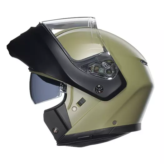 Agv Streetmodular Mono Modular Мотошлем Green Matt Серый (размер: xs)