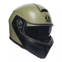 Agv Streetmodular Mono Modular Мотошлем Green Matt Серый