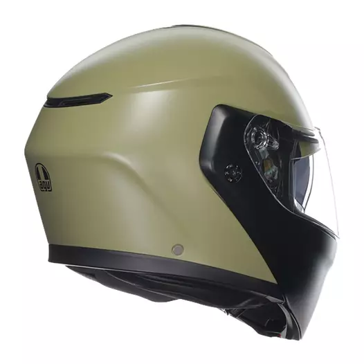 Agv Streetmodular Mono Modular Мотошлем Green Matt Серый
