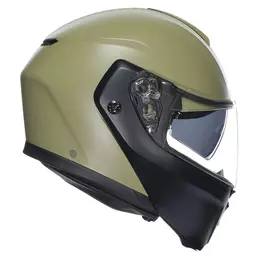 Agv Streetmodular Mono Modular Мотошлем Green Matt Серый