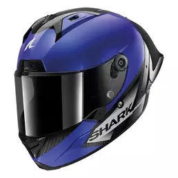 Shark Aeron Gp Blank Sp Мотошлем Carbon Blue Синий
