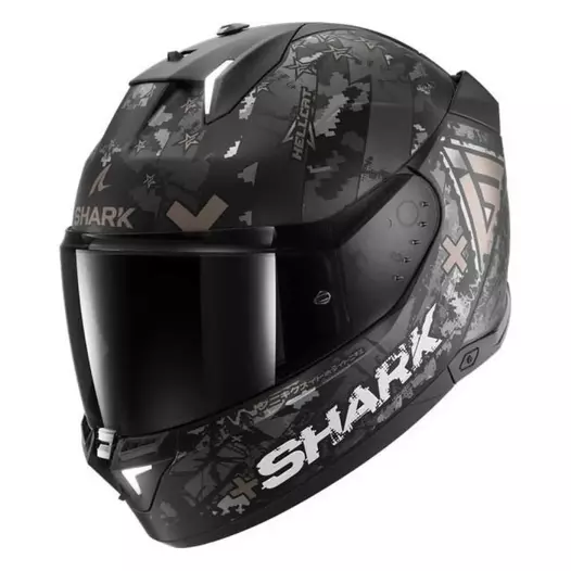 SHARK Skwal I3 Hellcat integralhelm Black / Chrome / Anthracite (размер: xs)