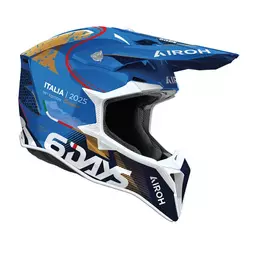 Airoh Wraaap 6 Days Italy 2025 Мотошлем Синий
