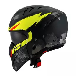 Suomy Armor Hi Volt Мотошлем Black Matt Yellow Желтый
