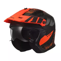 Ls2 Of606 Drifter Gas Мотошлем Grey Orange Matt Оранжевый