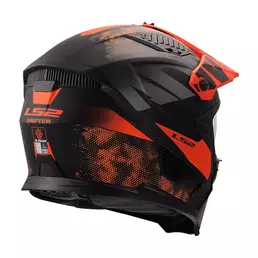 Ls2 Of606 Drifter Gas Мотошлем Grey Orange Matt Оранжевый