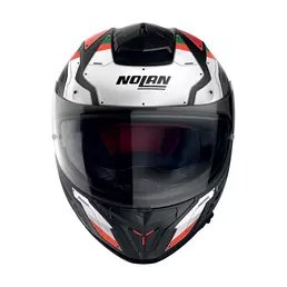 Nolan N80.8 Starscream N-com Red White Matt Красный