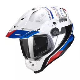 Scorpion Adf-9000 Air Desert Мотошлем White Blue Red Синий