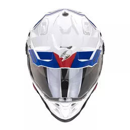 Scorpion Adf-9000 Air Desert Мотошлем White Blue Red Синий