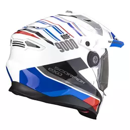 Scorpion Adf-9000 Air Desert Мотошлем White Blue Red Синий