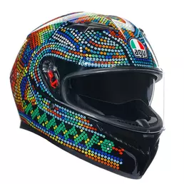 Agv K3 E2206 Rossi Winter Test 2018 Мотошлем Черный
