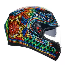 Agv K3 E2206 Rossi Winter Test 2018 Мотошлем Черный