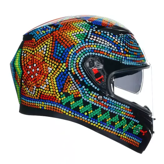 Agv K3 E2206 Rossi Winter Test 2018 Мотошлем Черный