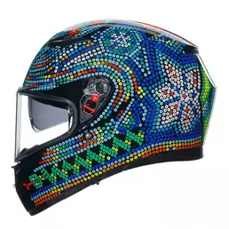 Agv K3 E2206 Rossi Winter Test 2018 Мотошлем Черный
